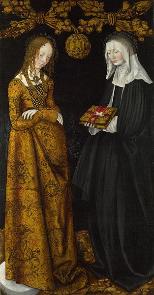 Lucas Cranach Saints Christina and Ottilia